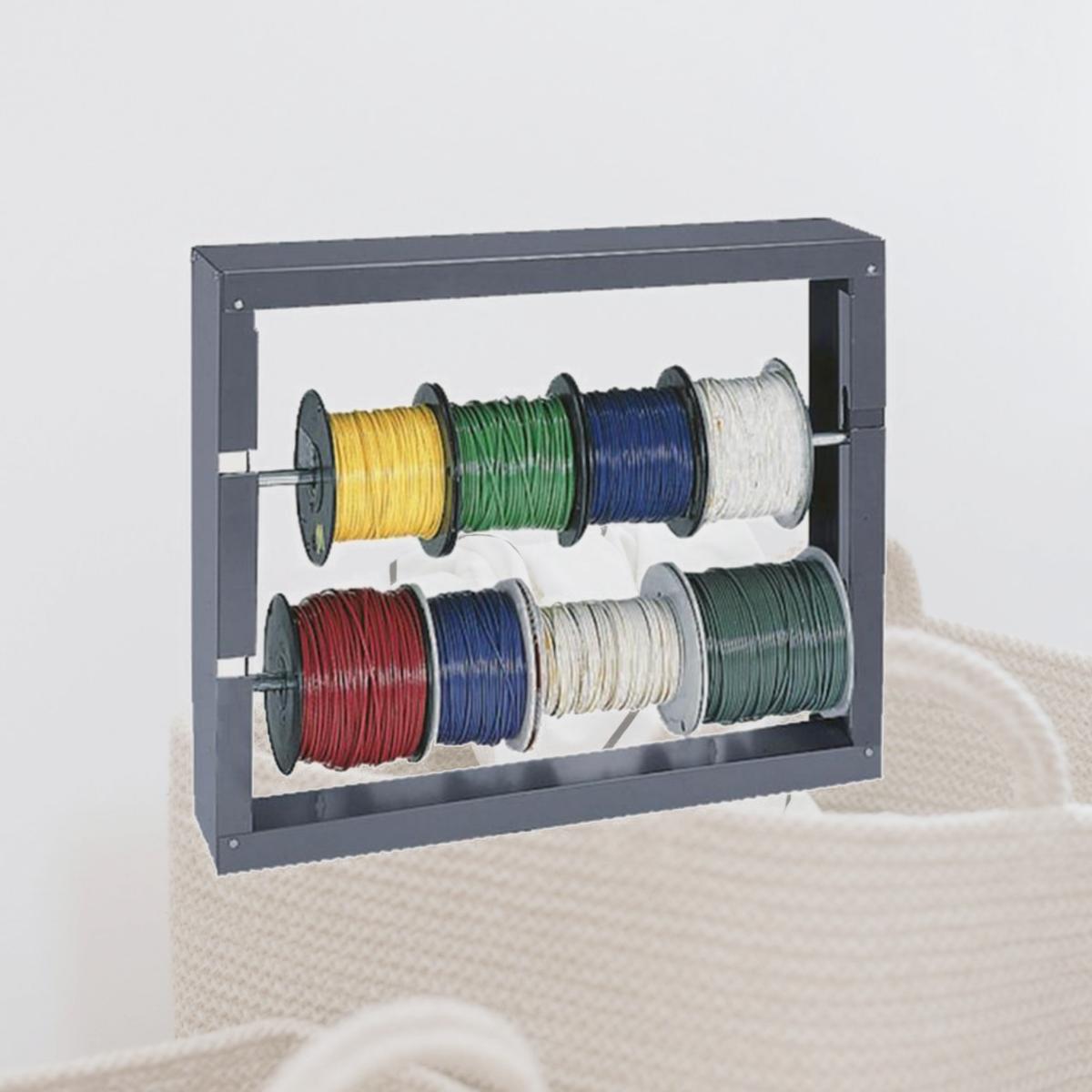 Picture of Durham 384-95 No. 95 Cold Rolled Steel Wire Spool Racks with 2 Rod, Gray
