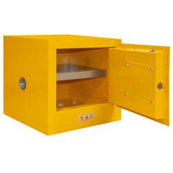 1002m-50 2 Gal Fm Approved Flammable Safety Manual Close Storage Cabinet, Safety Yellow