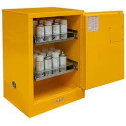 1012ma-50 Fm Approved Flammable Safety Manual Close Storage Cabinet For 24 Aerosol Cans, Safety Yellow