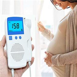 854485712 Lcd Fetal Doppler Probe Ultrasound Prenatal Meter Baby Heart Rate Monitor