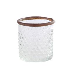 5 X 4.5 In. Glass Vase, Clear