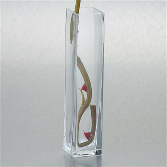 8 X 1.5 X 1.5 In. Glass Vase, Clear