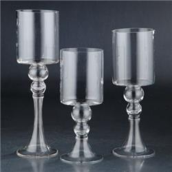 51287 12 X 4.5 In. Candle Holder, Clear