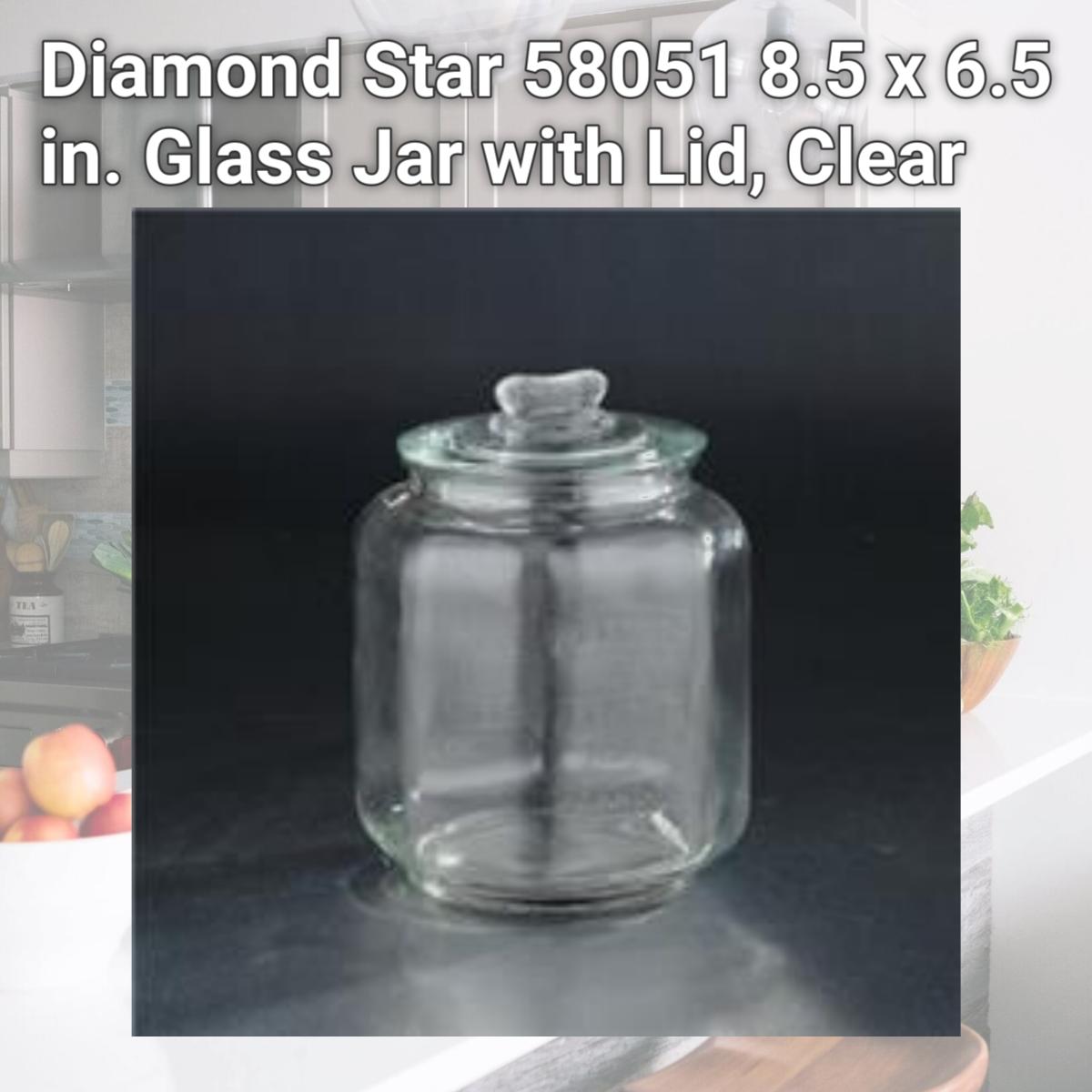 Picture of Diamond Star 58051 8.5 x 6.5 in. Glass Jar with Lid, Clear