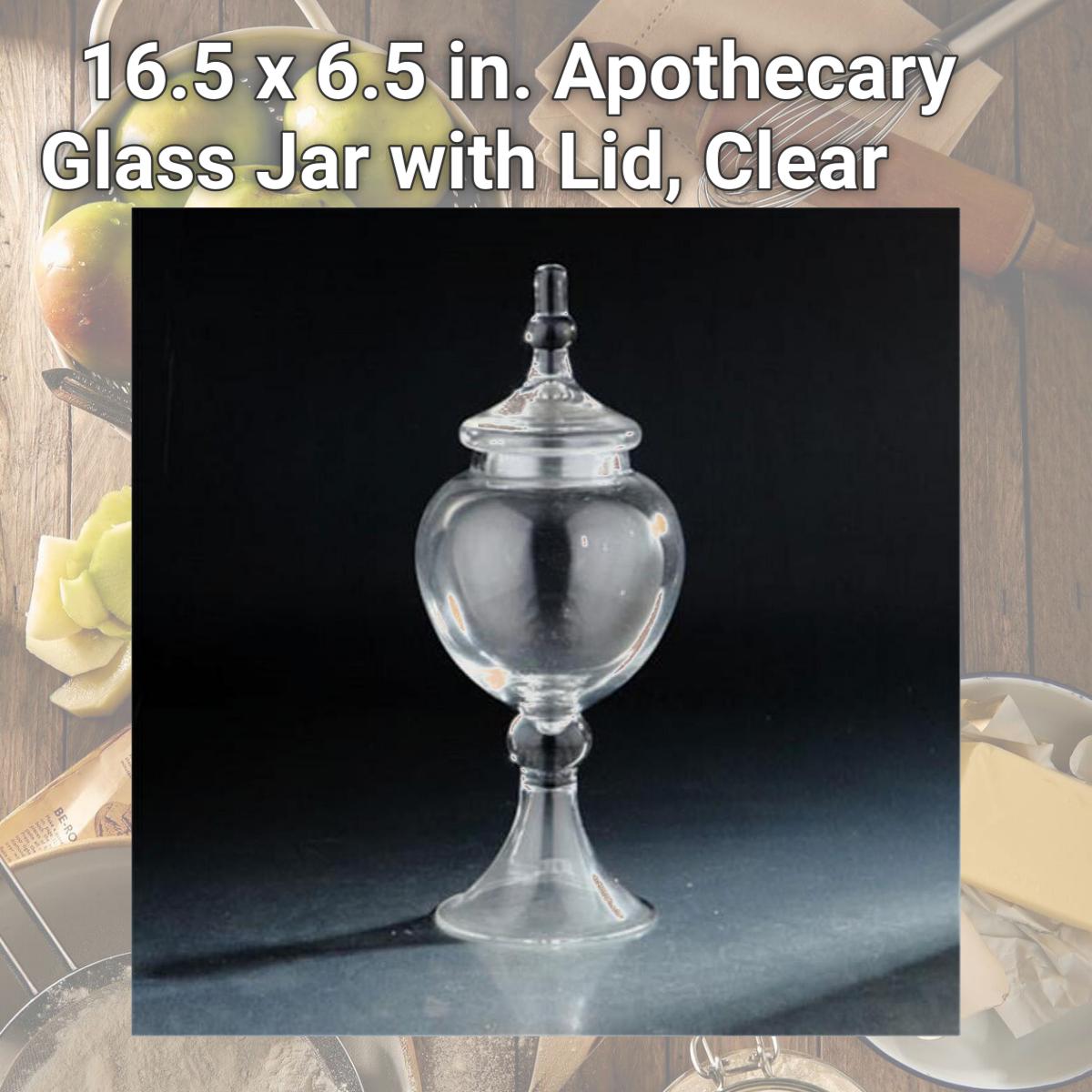 Picture of Diamond Star 63005 16.5 x 6.5 in. Apothecary Glass Jar with Lid, Clear