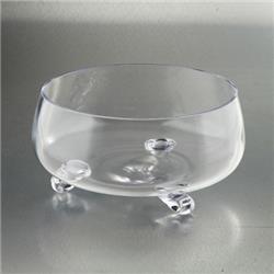 5 X 10.5 In. Footed Bowl, Clear