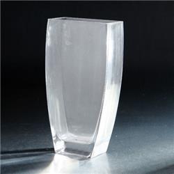 12 X 3 X 6 In. Tapered Rectangle Vase, Clear