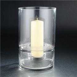 12 X 8 In. Glass Vase Candleholder Set, Clear