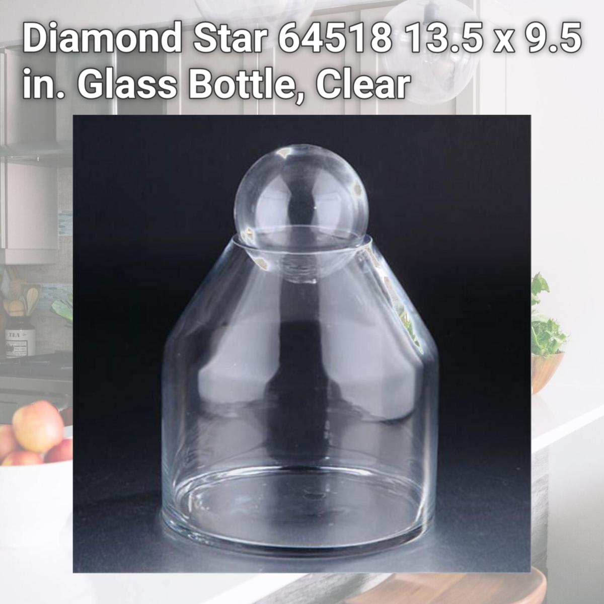 Picture of Diamond Star 64518 13.5 x 9.5 in. Glass Bottle, Clear