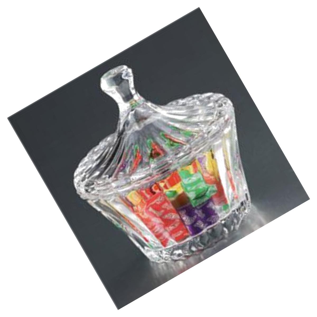 Picture of Diamond Star 68023 6 x 6 in. Glass Candy Glass Jar with Lid, Clear