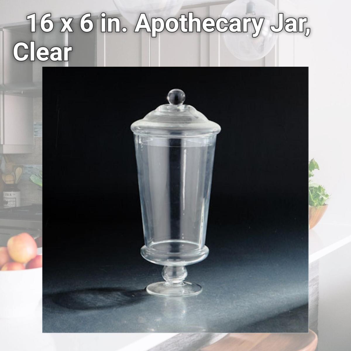 Picture of Diamond Star 83722 16 x 6 in. Apothecary Jar, Clear