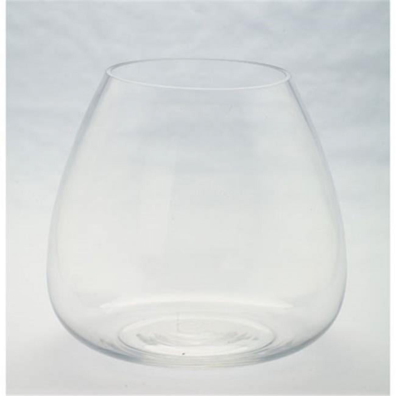 84021l 10 X 10.5 In. Glass Vase Candleholder, Clear
