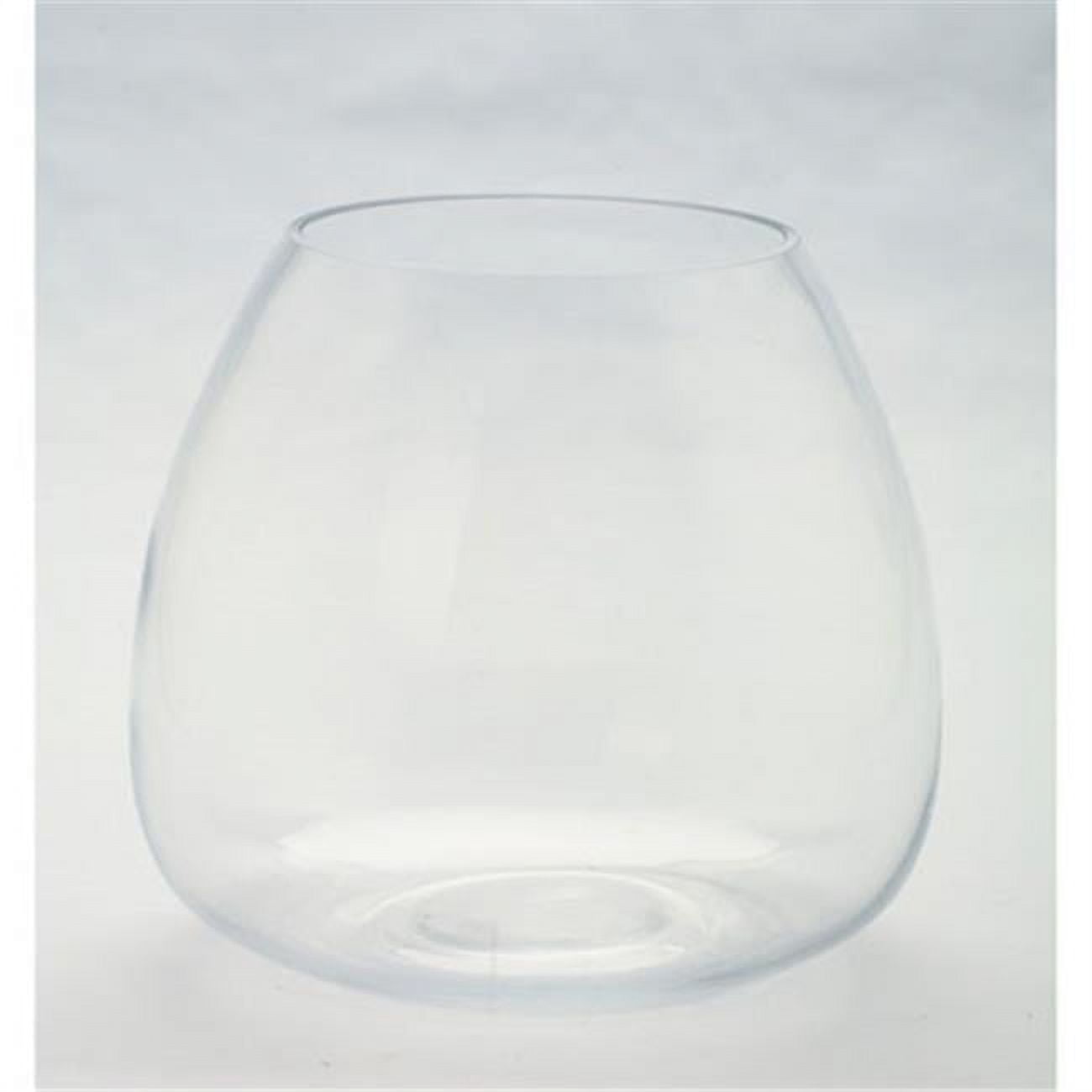 84021s 6.5 X 7.5 In. Glass Vase Candleholder, Clear