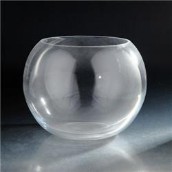 11 X 12 In. Glass Bubble Bowl, Clear
