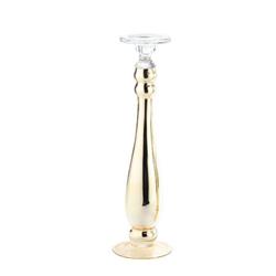 86414 19.5 X 4.5 In. Glass Candle Holder, Champagne