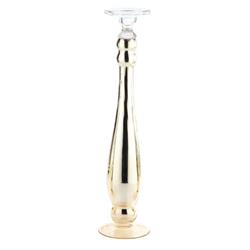 86415 22 X 4.5 In. Glass Candle Holder, Champagne