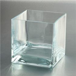 6 X 6 X 6 In. Square Glass, Clear