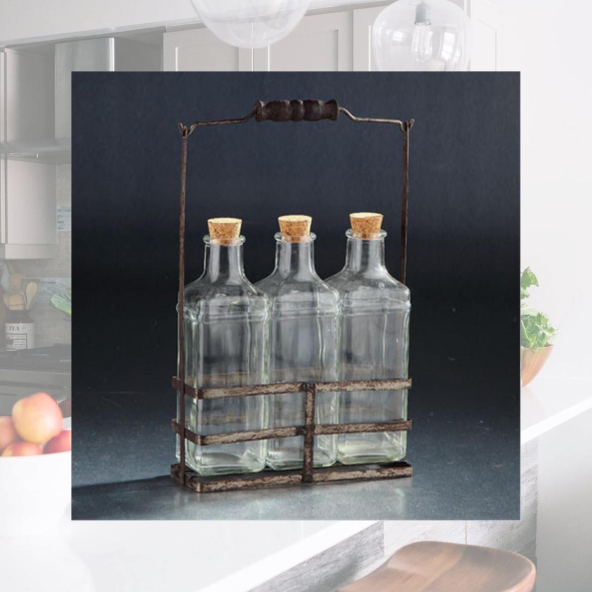 Picture of Diamond Star 94015 7 x 2.5 x 11 in. Glass Jar with Lid Set, Clear