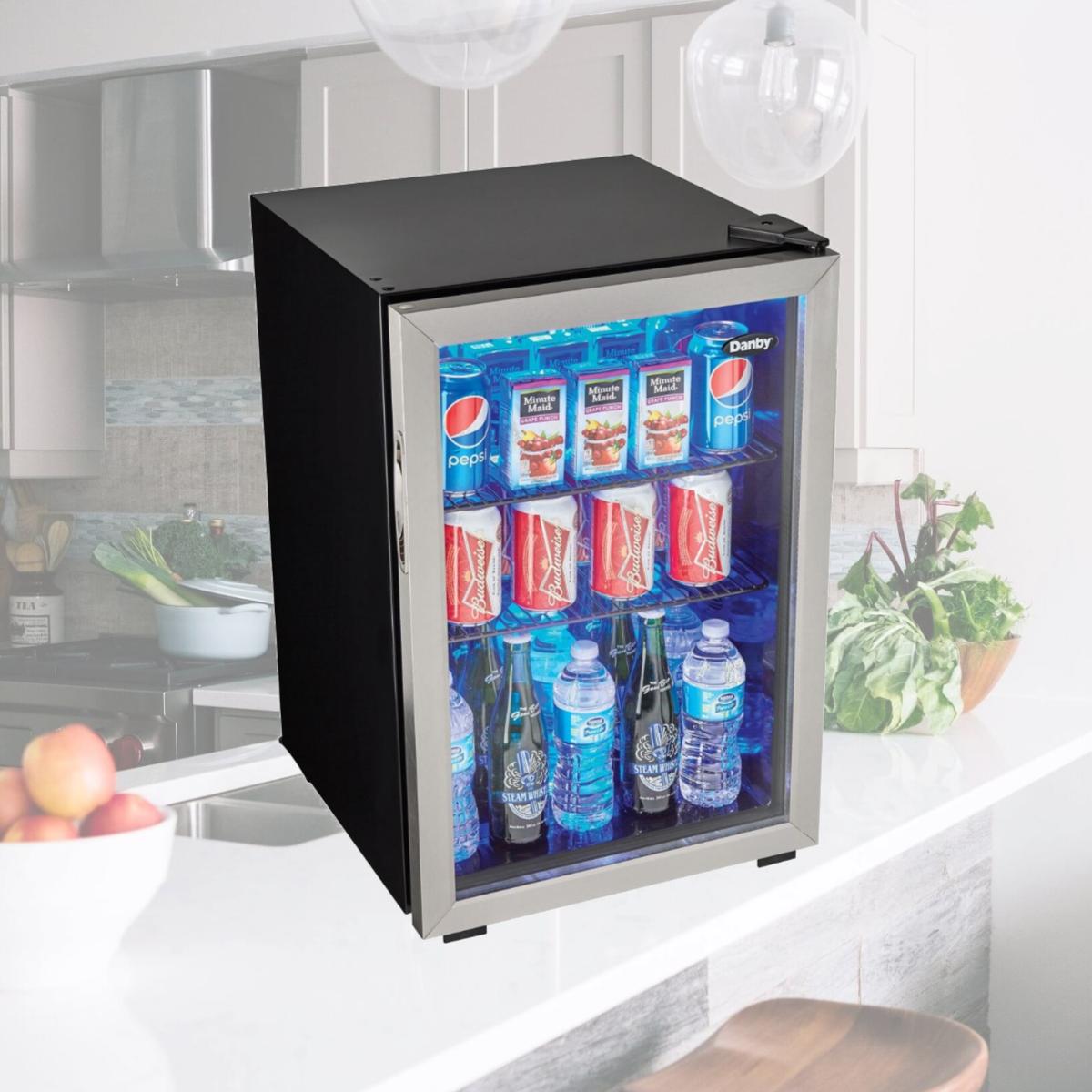 Picture of Danby DBC026A1BSSDB 2.6 cu. ft. Free-Standing Beverage Center, Stainless Steel