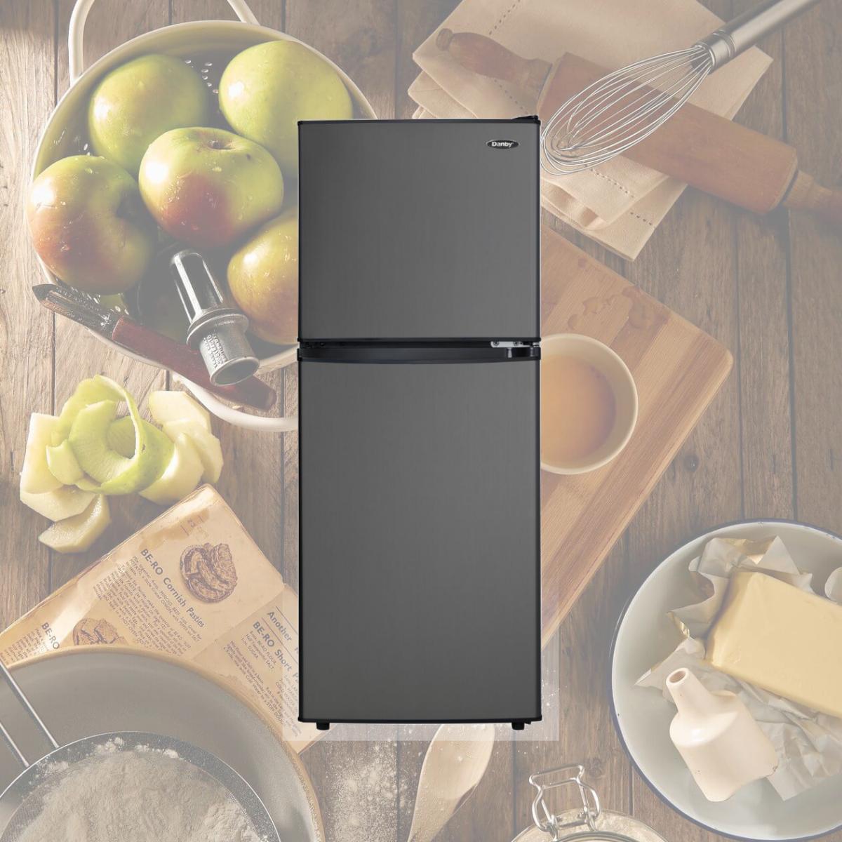 Picture of Danby DCR047A1BBSL 4.7 cu. ft. 2-door compact Refrigerator, Black Stainless