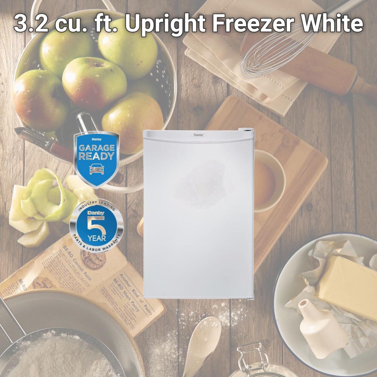 Picture of Danby DUFM032A3WDB-3 3.2 cu. ft. Upright Freezer, White