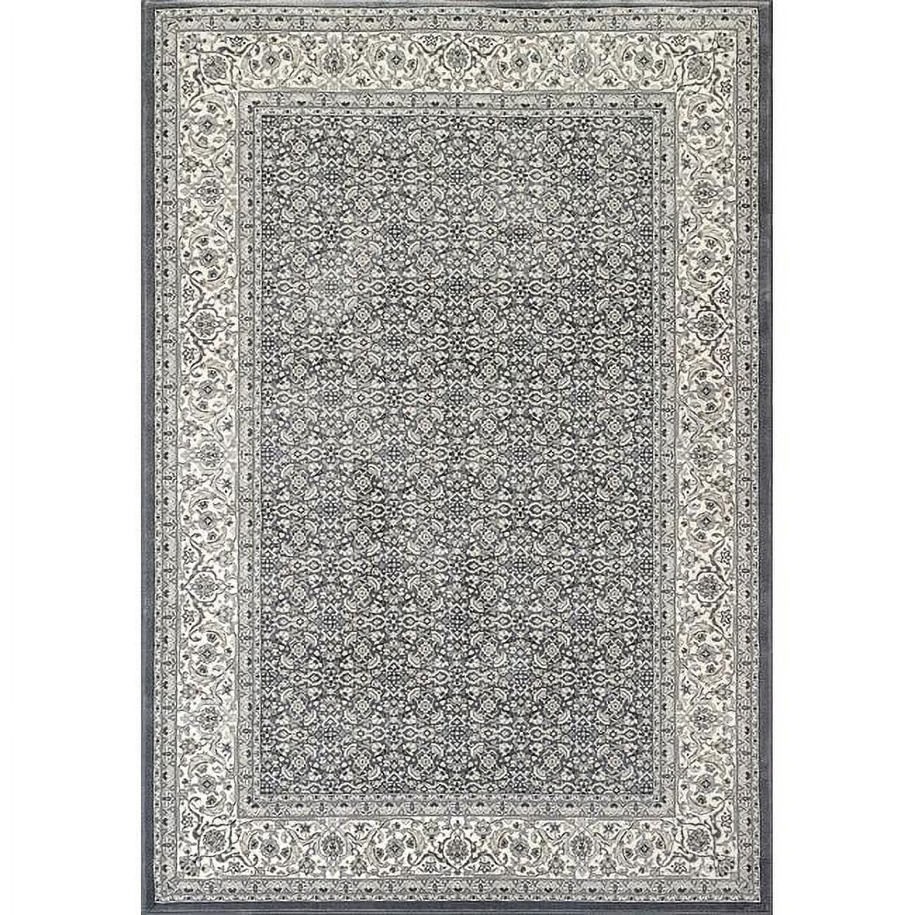 An912570115666 7 Ft. 10 X 11.2 In. Ancient 57011 Rectangle Traditional Rug - 5666 Grey & Cream