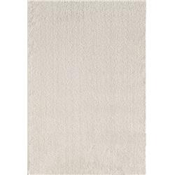 Si7105900100 Silky Shag Rectangular Rug, Ivory - 6 Ft. 7 In. X 9 Ft. 6 In.