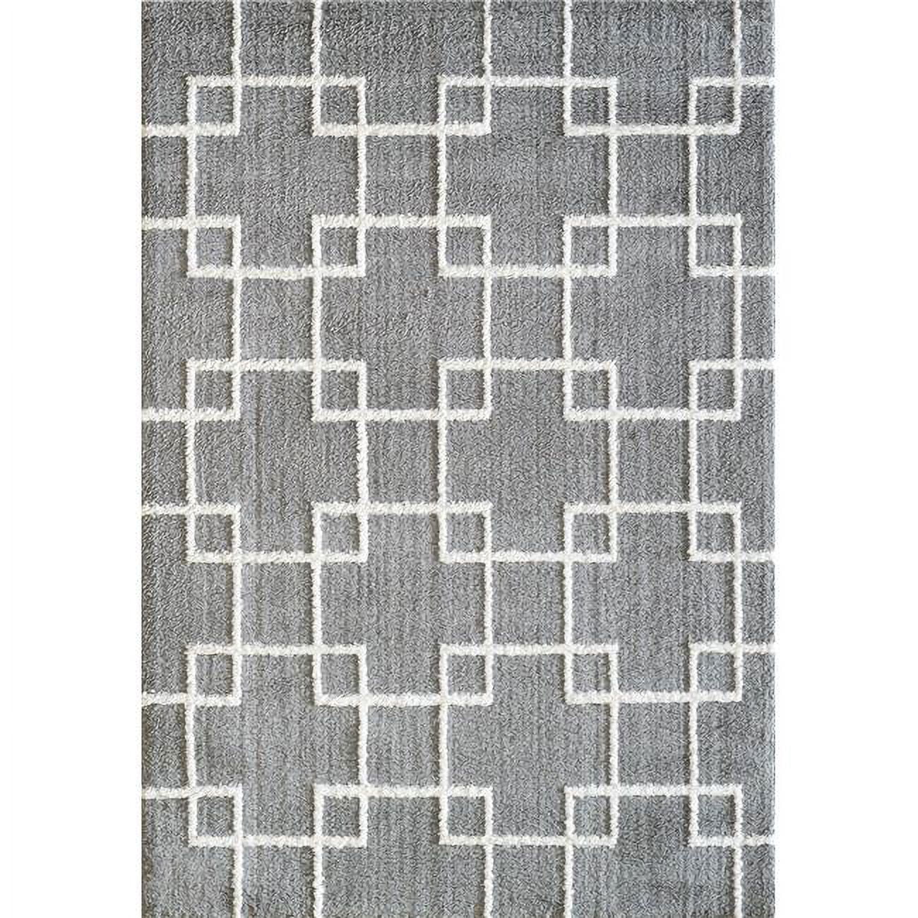 Si10145901901 9 Ft. 2 In. X 12 Ft. 10 In. Silky Shag 5901 Rectangle Contemporary Rug - 901 Silver