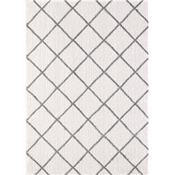 Si695920110 5 Ft. 3 In. X 7 Ft. 7 In. Silky Shag 5920 Rectangle Contemporary Rug - 110 Ivory & Silver