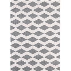 Si7105904119 6 Ft. 7 In. X 9 Ft. 6 In. Silky Shag 5904 Rectangle Contemporary Rug - 119 White & Silver