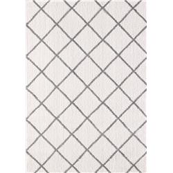 Si7105920110 6 Ft. 7 In. X 9 Ft. 6 In. Silky Shag 5920 Rectangle Contemporary Rug - 110 Ivory & Silver