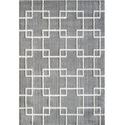 Si7105901901 6 Ft. 7 In. X 9 Ft. 6 In. Silky Shag 5901 Rectangle Contemporary Rug - 901 Silver