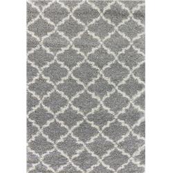 Cy10148520901 9 Ft. 2 In. X 12 Ft. 10 In. Crystal 8520 Rectangle Shag Rug - 901 Grey & Cream
