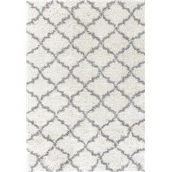 Cy9128520109 7 Ft. 10 In. X 10 Ft. 10 In. Crystal 8520 Rectangle Shag Rug - 109 Cream & Grey