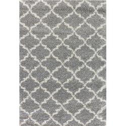 Cy9128520901 7 Ft. 10 In. X 10 Ft. 10 In. Crystal 8520 Rectangle Shag Rug - 901 Grey & Cream