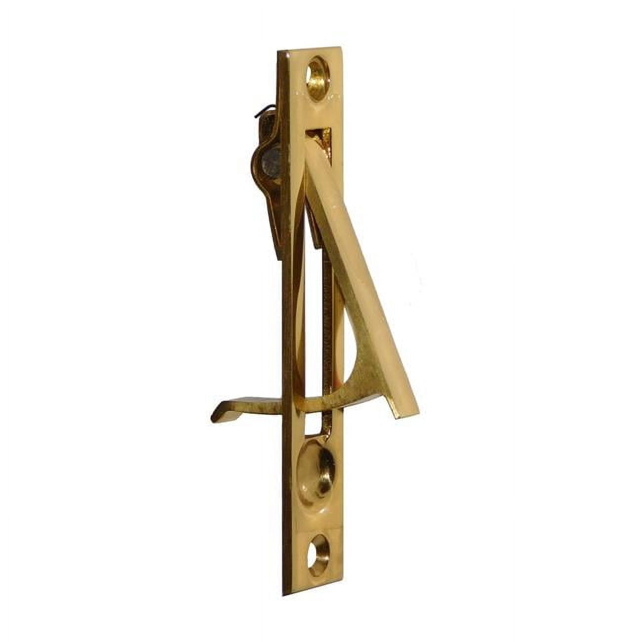 10-605 Door Pull & Polished Brass Handles