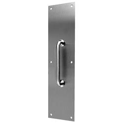 7010-605 3.5 X 15 In. Polished Brass Pull Plate With 5.5 In. Ctc Pull