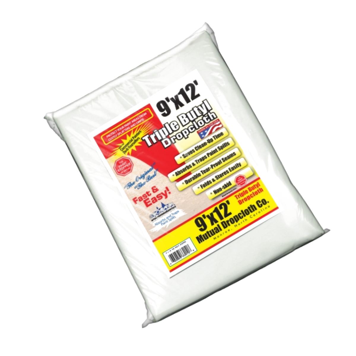 Picture of Dunn 33912 9 x 12 ft. Paint Stopper Triple Coated Butyl Dropcloth
