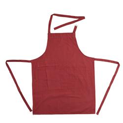 Rk104a-r Solid Adult Apron, Red