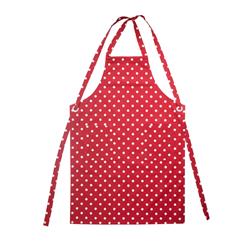 R740a-br Polka Dot Printed Adult Apron, Bright Red