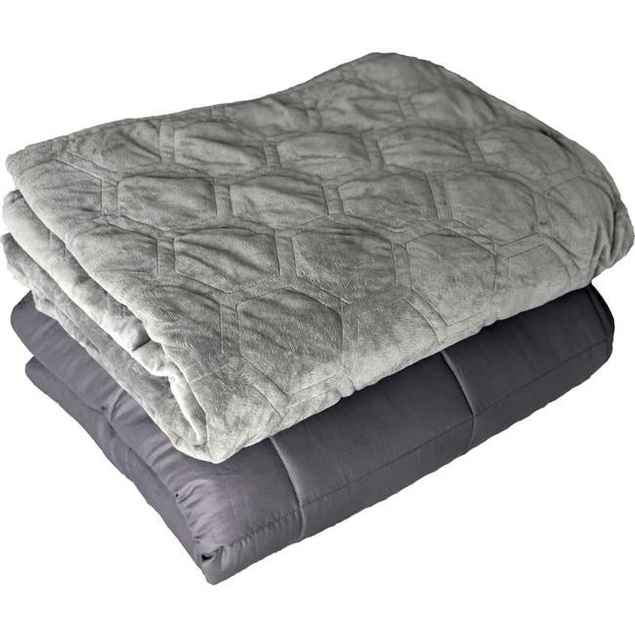 Dcwb15-hc-ws 60 X 80 In. 15 Lbs Weighted Blanket With Duvet Cover - Gray