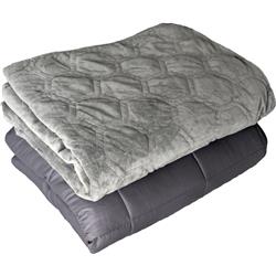 Dcwb20-hc-ws 60 X 80 In. 20 Lbs Weighted Blanket With Duvet Cover - Gray