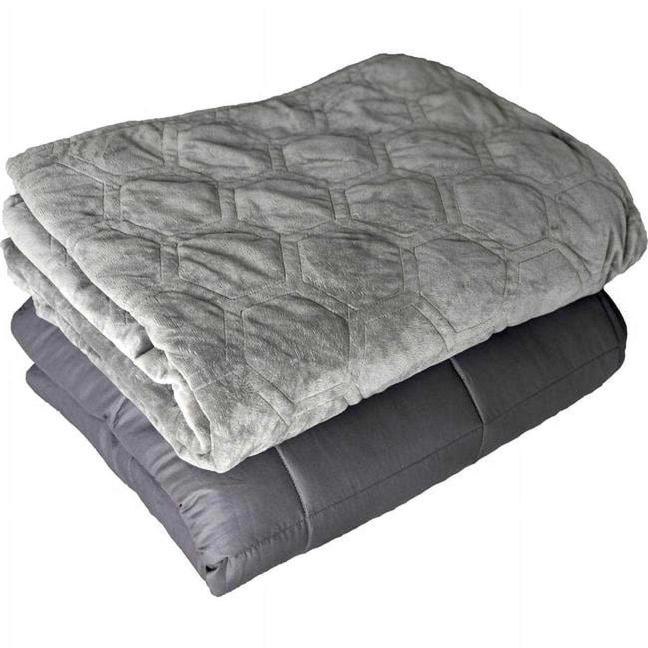Dcwb4872-15-hc-ws 48 X 72 In. 15 Lbs Weighted Blanket With Duvet Cover - Gray