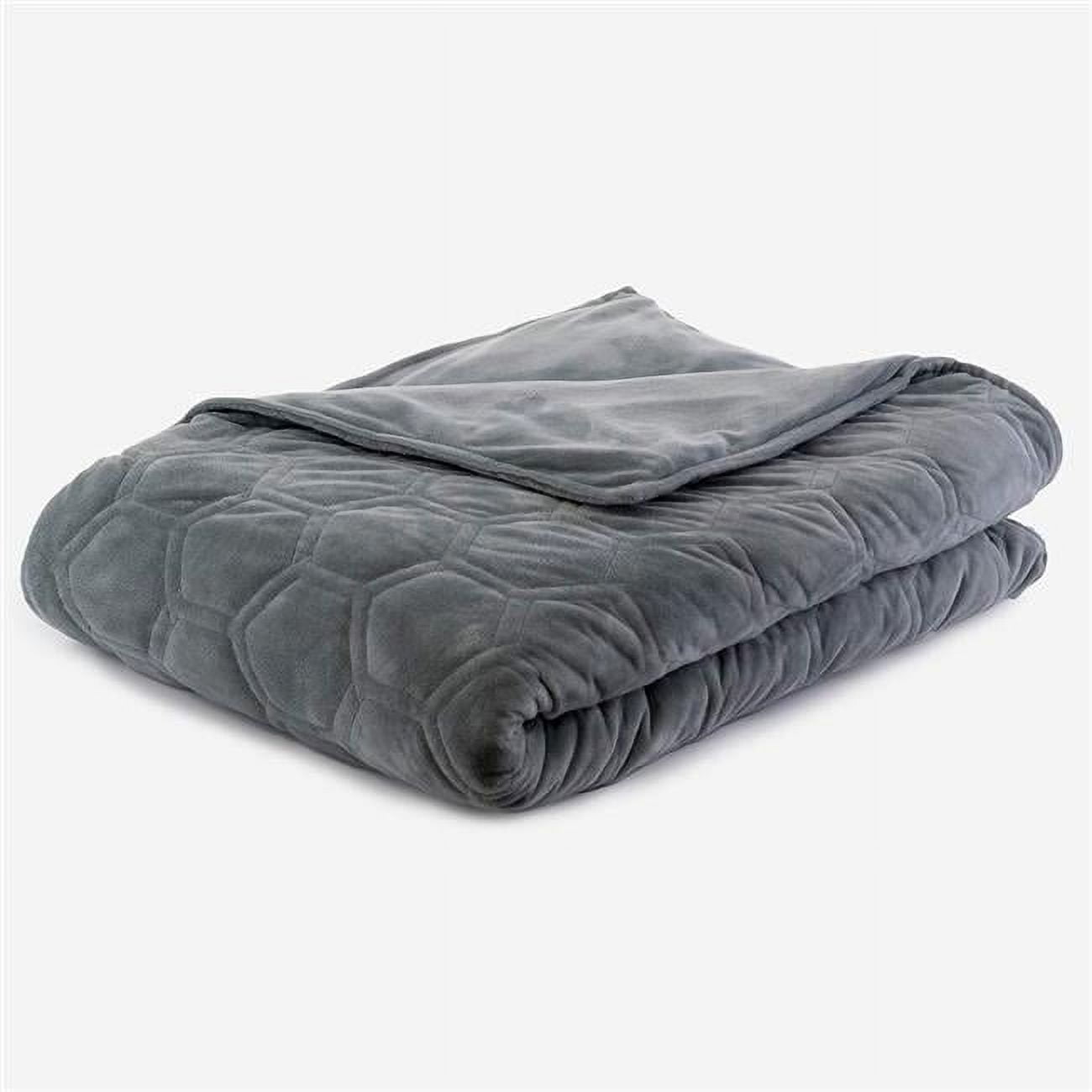 Dc4872-hc-ws 48 X 72 In. Honeycomb Minky Super Soft Quilted Duvet Cover - Gray