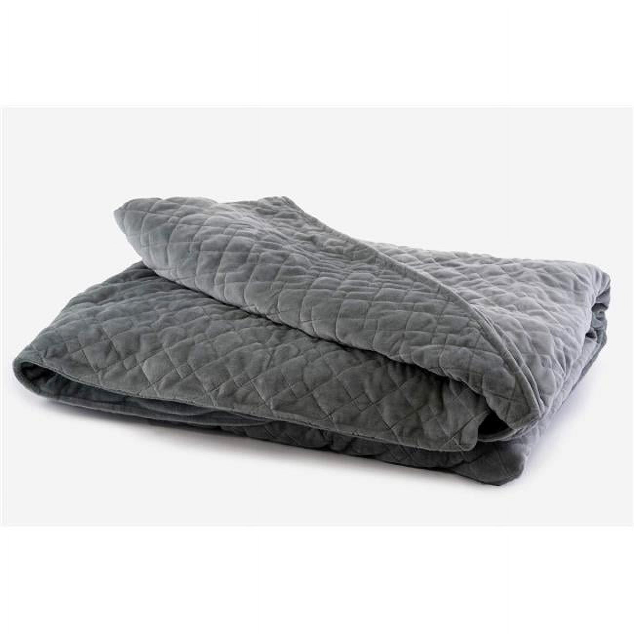 Dc6080-dm-ws 60 X 80 In. Diamond Quilted Minky Super Soft Duvet Cover - Gray