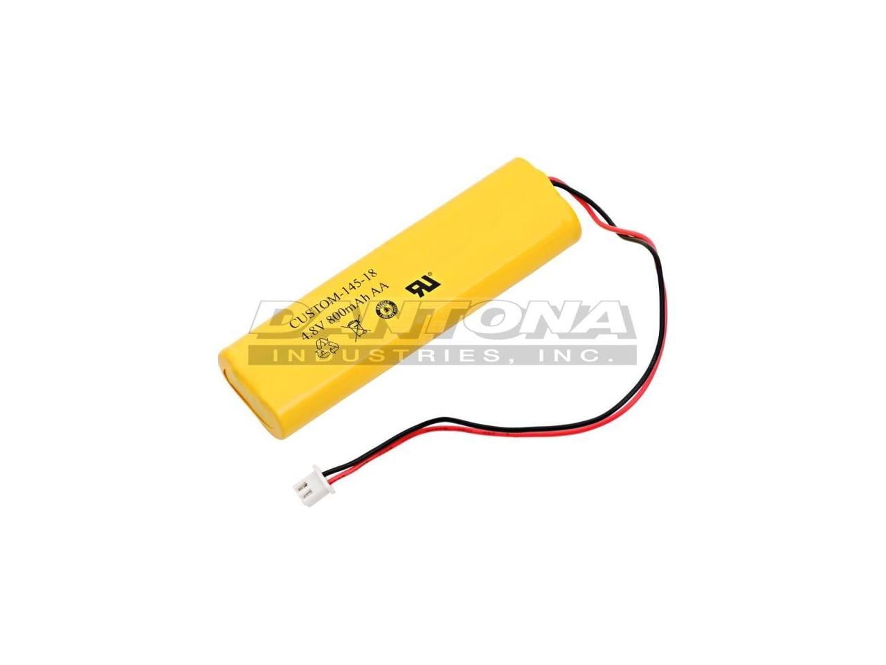 UPC 728286011502 product image for Dantona CUSTOM-145-18 4.8V Replacement Battery 1000 mAh for Emergency Lighting | upcitemdb.com