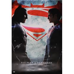21513 Ben Affleck Autographed Batman Vs Superman Bas Movie Poster