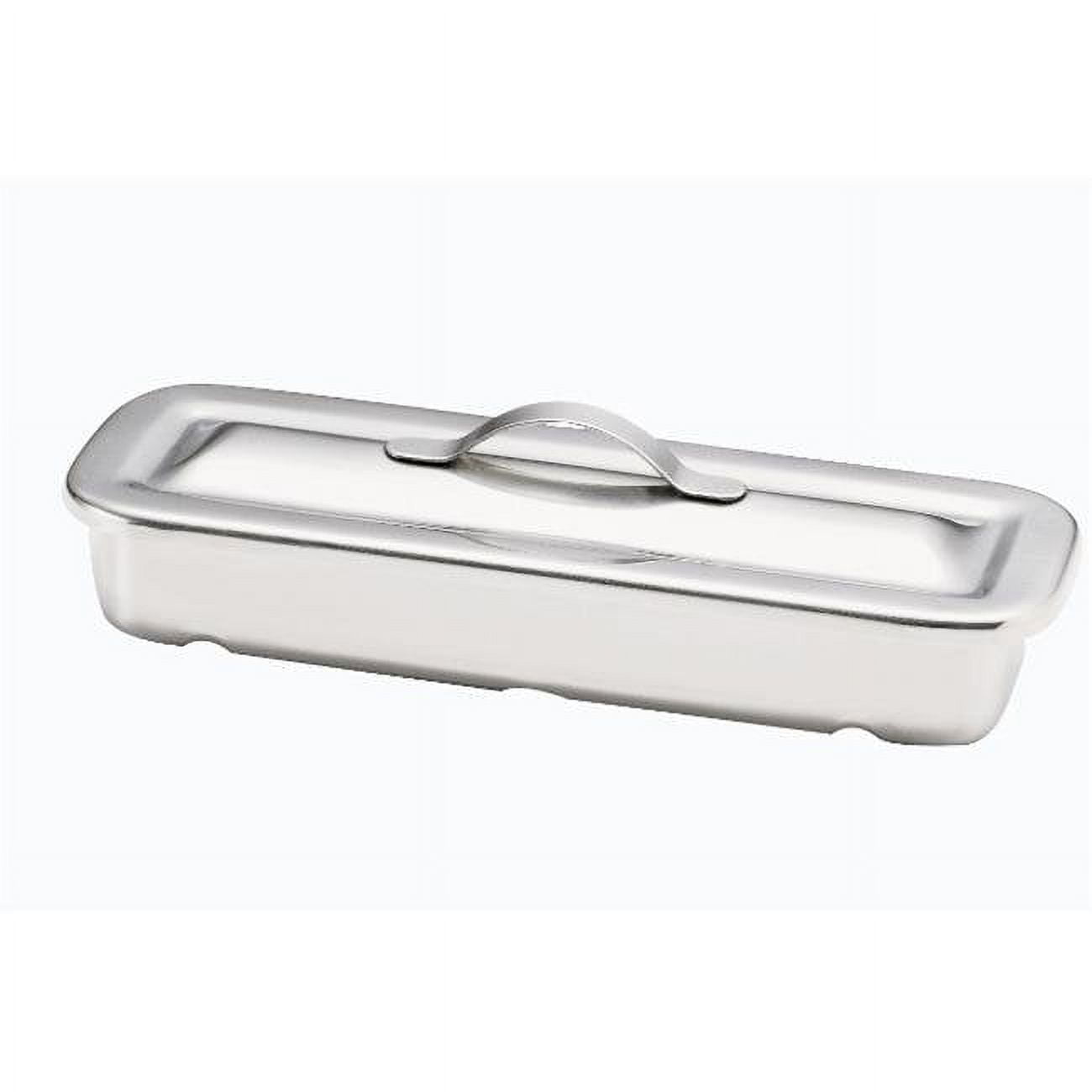 4254 8.5 X 3 X 1.5 In. Stainless Steel Instrument Tray With Strap Handle