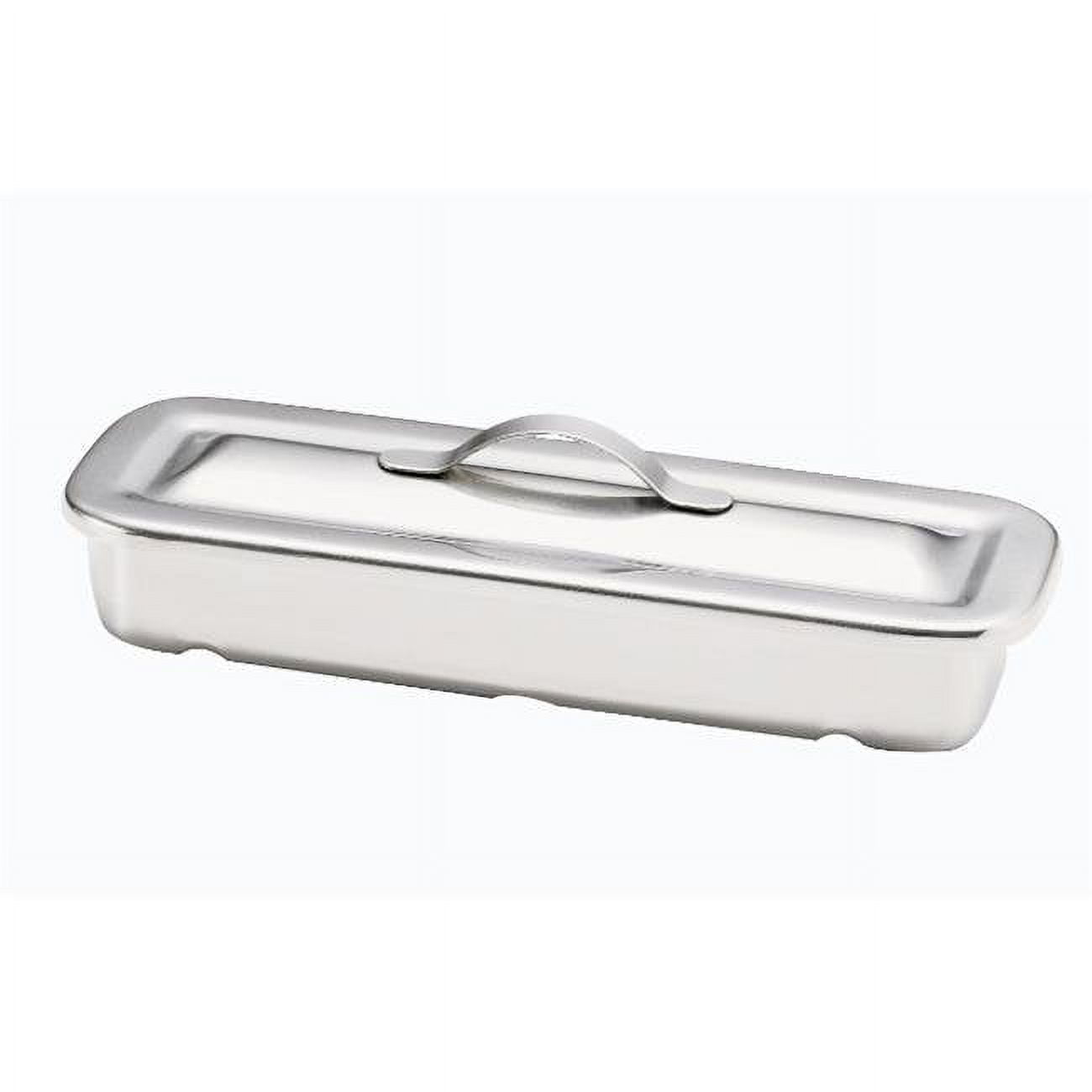 4257 17 X 4 X 1.125 In. Stainless Steel Instrument Tray With Strap Handle