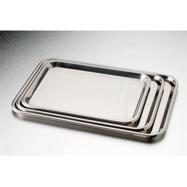 4261 13.625 X 9.75 X 0.625 In. Stainless Steel Instrument Flat Tray